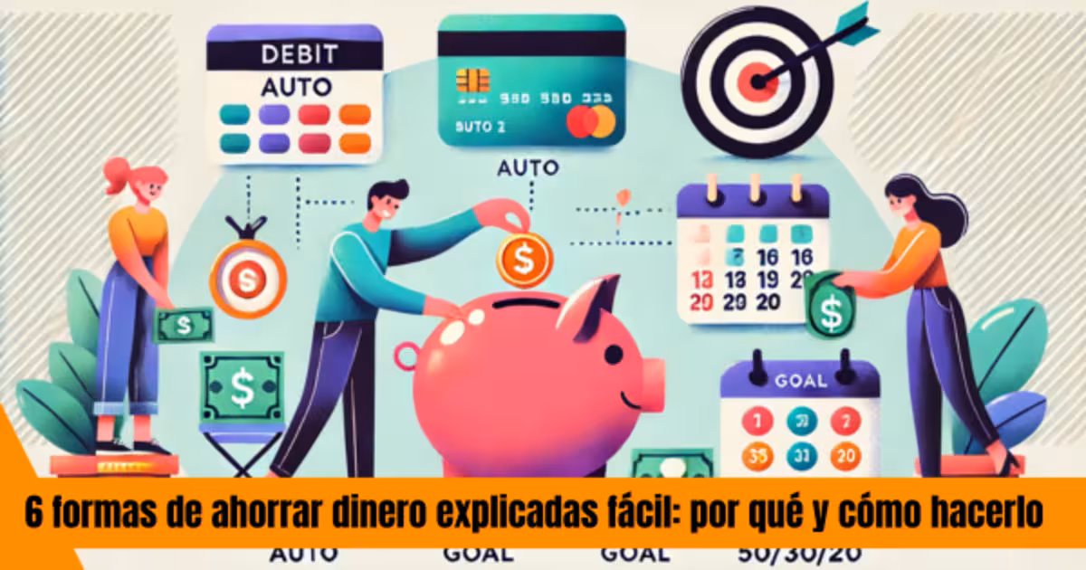 6 formas de ahorrar dinero explicadas fácil: por qué y cómo hacerlo 🧠 